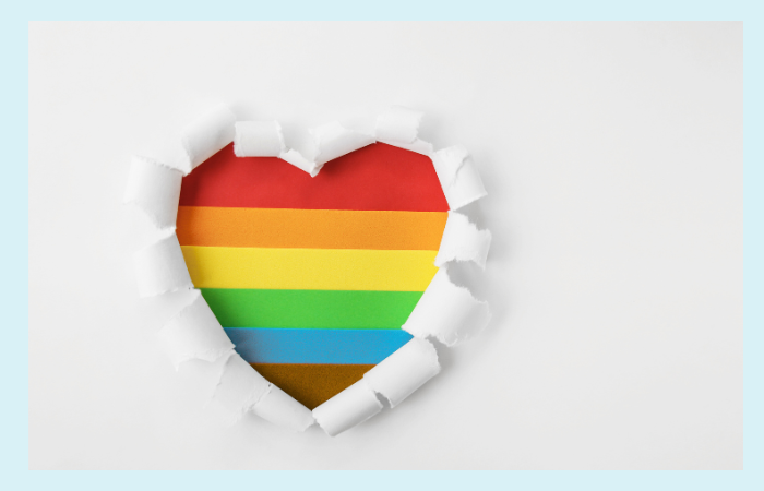 Paarse vrijdag - regenboogvlag