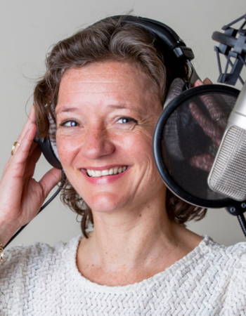 Voice-over Marieke hielp mee aan het luisterboek.